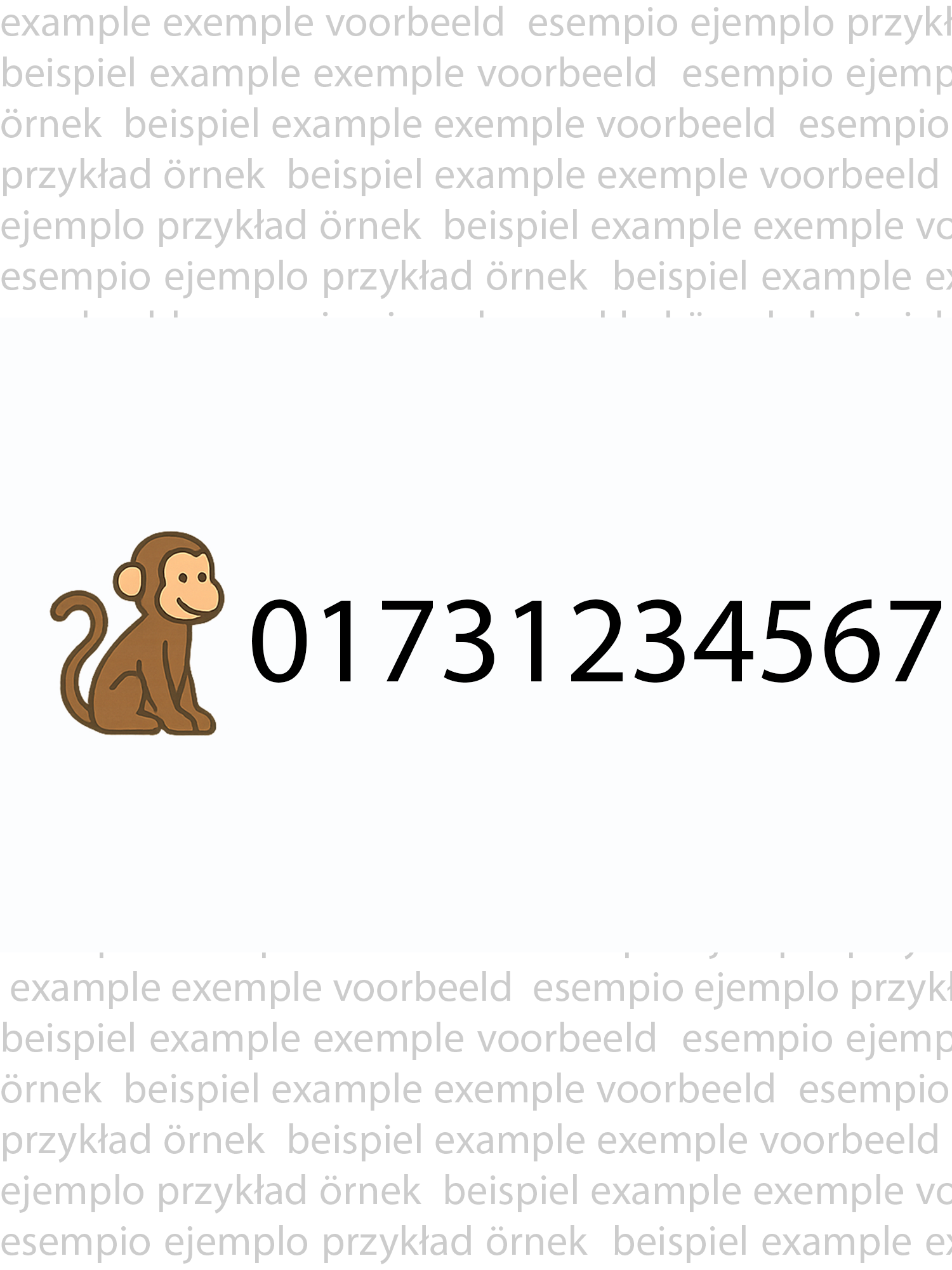 Safari Set mit Notfallnummer